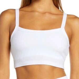 ALO Yoga Whisper Bra Tank Top in White Size Small